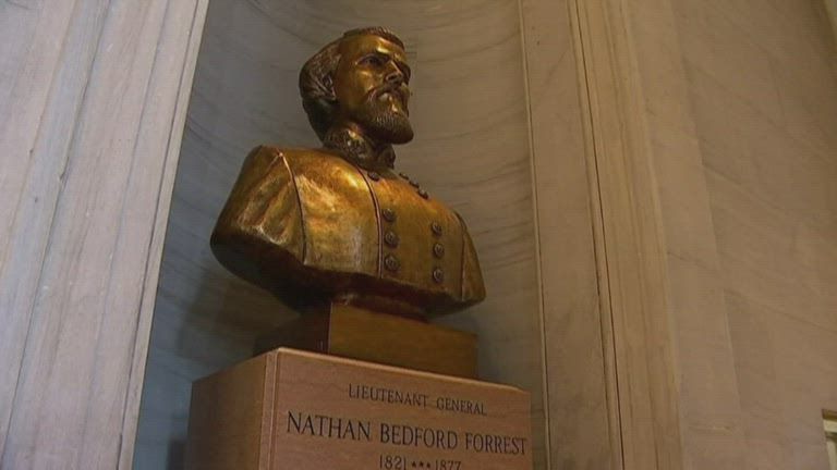 Nathan Bedford Forrest bust Nashville Capitol